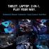 ASUS ROG Flow Z13 (2022) Gaming 2-in-1 Laptop 12Gen Intel Core i7 14-Core w/ Nvidia RTX 3050 & IPS FHD+ 120Hz Touch Display