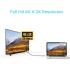 Promate HDLink-60H USB-C to HDMI Cable Premium USB Type-C to 4K 60Hz HDMI Cable Adapter (Thunderbolt 3 Compatible) with UHD Support 1.8m Cable - Gray