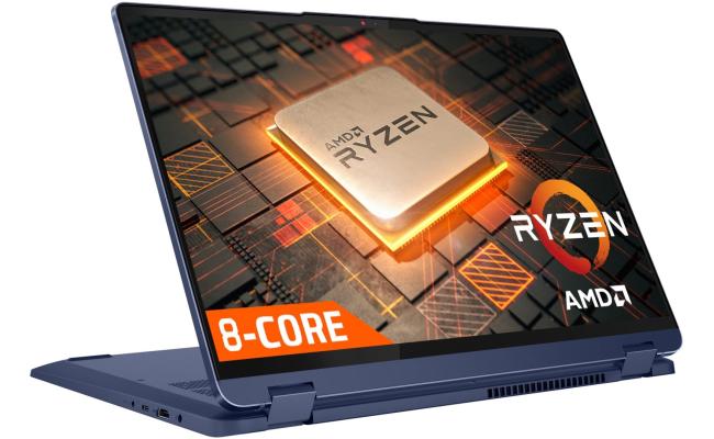Lenovo Flex 5 (14) 2022 NEW 5Gen AMD Ryzen 7 8-Cores Touch 2-in-1 Laptop Flexibility & freedom - Abyss Blue