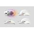 SteelSeries Aerox 3 (2022) Wireless Super Light 18K CPI TrueMove Air Optical Sensor 68g Water Resistant 200 Hour  – Snow