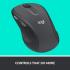 Logitech M510 Wireless Rubber Grips 5 Programmable Buttons up to 24-Months Battery USB Unify - Black