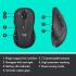 Logitech M510 Wireless Rubber Grips 5 Programmable Buttons up to 24-Months Battery USB Unify - Black