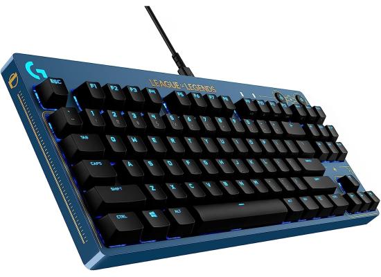 Logitech G PRO Mechanical Ultra-Portable Tenkeyless Design Detachable USB Cable LIGHTSYNC RGB Backlit Keys League of Legends Edition