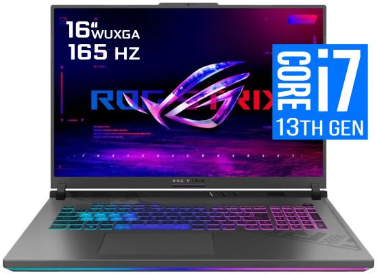 ASUS ROG Strix NEW G16 (2024) G614JV 13Gen Intel Core i7 13650HX 14-Cores w/ RTX 4060 8GB DDR6 & 16" IPS 165Hz Display (Customized) - Eclipse Gray