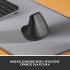 Logitech NEW Lift Vertical Ergonomic Mouse Wireless, Bluetooth Quiet clicks 4 buttons For Windows/macOS/iPadOS, Laptop, PC , Graphite