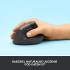 Logitech NEW Lift Vertical Ergonomic Mouse Wireless, Bluetooth Quiet clicks 4 buttons For Windows/macOS/iPadOS, Laptop, PC , Graphite