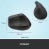 Logitech NEW Lift Vertical Ergonomic Mouse Wireless, Bluetooth Quiet clicks 4 buttons For Windows/macOS/iPadOS, Laptop, PC , Graphite