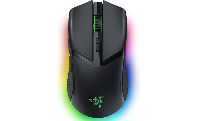 Razer Cobra Pro Wireless 10 Customizable Controls 30K Optical Sensor Gen-3 Switches 2.4GHz Bluetooth & USB Type C up to 170 Hr Battery - Black