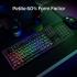 HyperX Alloy Origins 60% Small RGB Mechanical Double Shot PBT Keycaps US Layout HyperX Tactile Aqua Switch