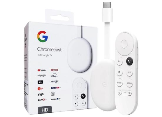 Chromecast with Google TV (HD) Streaming Stick Entertainment on Your TV w/ Voice Search Watch Movies, Shows, and Live TV in 1080p HD - Snow