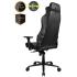 Arozzi Vernazza VENTO Top-tier Hybrid Furniture Fabric / PU Leather Details & Full Back Chair - Dark Grey