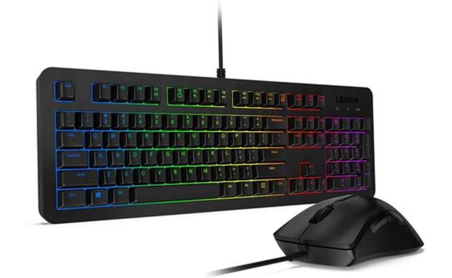 Lenovo Legion KM300 RGB Gaming Combo RGB Wired Keyboard & Mouse 8 Button Arabic & English Layout