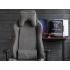 Arozzi Vernazza VENTO Top-tier Hybrid Furniture Fabric / PU Leather Details & Full Back Chair - Dark Grey