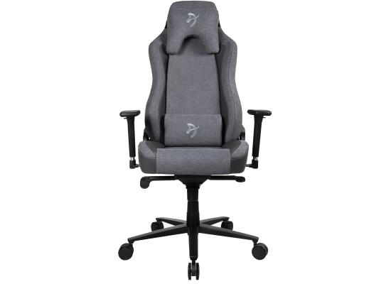 Arozzi Vernazza VENTO Top-tier Hybrid Furniture Fabric / PU Leather Details & Full Back Chair - Ash