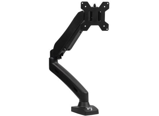 Arozzi Alzare Single Gas Lift Monitor Arm 360° Screen Rotation Cable Management - Black
