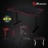 Arozzi Arena Fratello Curved Desk Full Surface Water Resistant Mat Custom Monitor Mount Cable Management - Black