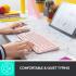 Logitech K380 Bluetooth Windows, Mac, Chrome , Android, iPad, iPhone, Apple TV up to 3 Devices Arabic / English – Rose Logitech K380 Bluetooth Windows, Mac, Chrome , Android, iPad, iPhone, Apple TV up to 3 Devices Arabic / English – Rose