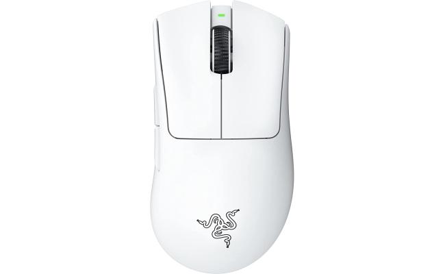 Razer DeathAdder V3 Pro HyperSpeed Wireless 63g Lightweight Focus Pro 30K Optical Sensor Switches Gen-3 - White Color Razer DeathAdder V3 Pro HyperSpeed Wireless 63g Lightweight Focus Pro 30K Optical Sensor Switches Gen-3 - White Color