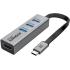 Promate MediaHub-C3 Aluminum USB-C to HDMI Adapter Ultra-Compact Type-C to 4K 30Hz HDMI Hub w/ 3 USB 3.0 Sync Charge 5Gbps Ports
