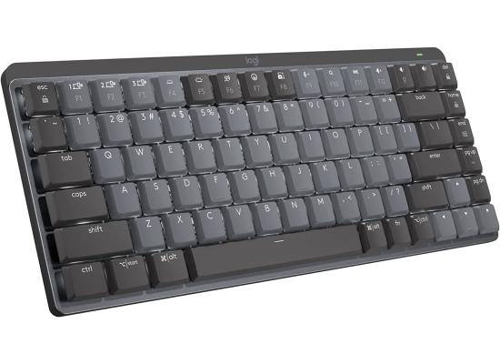 Logitech MX Mechanical Mini Backlit Bluetooth USB-C For macOS Windows Linux & Android Metal - Clicky Switches