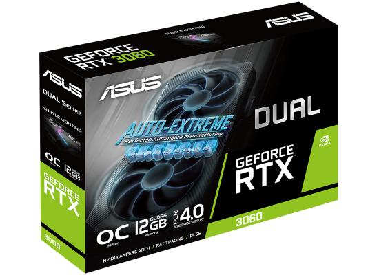 ASUS Dual NVIDIA GeForce RTX 3060 V2 OC Edition 12GB GDDR6 Gaming Graphics Card