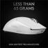 Logitech G PRO X SUPERLIGHT Wireless Ultra-Lightweight 63 Grams HERO 25K Sensor 25,600 DPI 5 Button - White