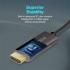 Promate ProLink-DP-200 DisplayPort to HDTV Moniter Cable UHD 4K Gold Platted 2m Nylon Braided Cable 18Gbps Transmission Speed