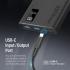 Promate Bolt-10Pro Power Bank 10000mAh Ultra-Slim 10W USB-C Input/Output Dual USB LED Screen Over-Heating Protection - Black