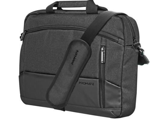 Promate Satchel-MB 15.6" Ergonomic Lightweight Messenger Bag w/ Large Compartments Front Pocket Secure Zippers & Water-Resistance