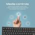 Promate ProCombo-12 Wireless Keyboard & Mouse Combo Sleek Nano USB Receiver Spill-Proof Design 12 Media Keys Arabic / English