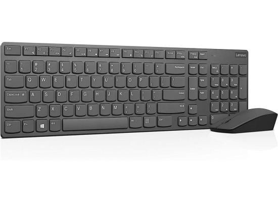 Lenovo Professional Ultraslim Wireless Combo Chargeable Keyboard & 2 AAA Batteries For Mouse Arabic / English Layout