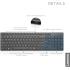 Lenovo Professional Ultraslim Wireless Combo Chargeable Keyboard & 2 AAA Batteries For Mouse Arabic / English Layout