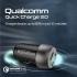 Promate DriveGear-20W Mini Car Charger Ultra Fast Charging 20W Dual USB-C & Quick Charge 3.0 Compact Form Factor