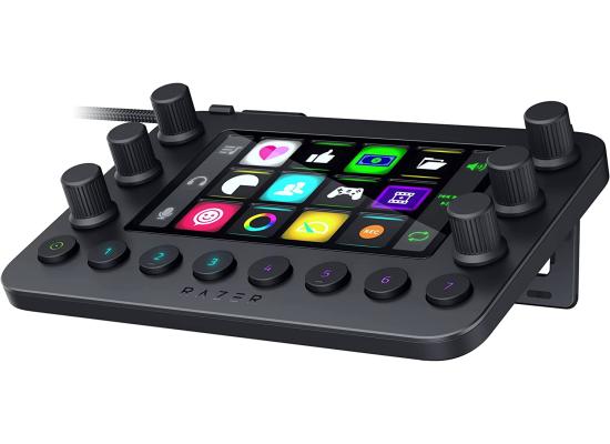 Razer Stream Controller All-In-One Keypad For Streaming 12 Haptic Switchblade Keys 6 Tactile Analog Dials 8 Programmable Buttons Designed for PC & Mac