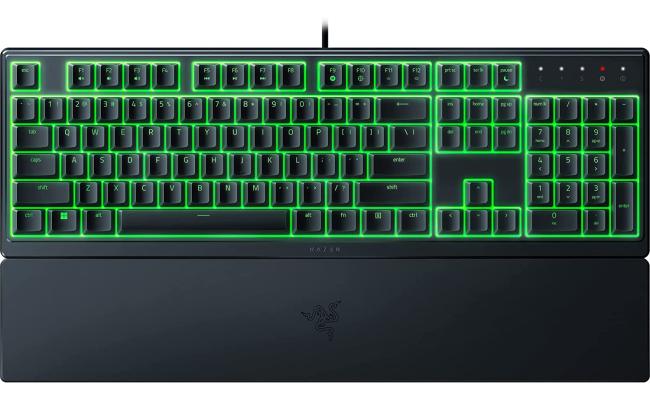 Razer Ornata V3 X Gaming Low-Profile Keys Silent Membrane Switches Spill Resistant Chroma RGB Lighting Ergonomic Wrist Rest - Black Razer Ornata V3 X Gaming Low-Profile Keys Silent Membrane Switches Spill Resistant Chroma RGB Lighting Ergonomic Wrist Rest - Black