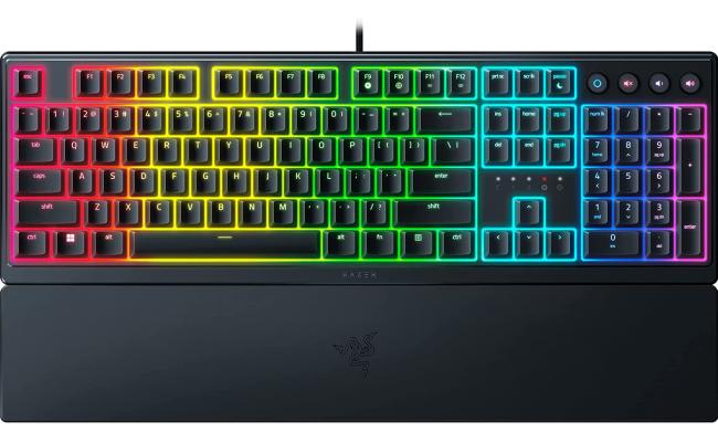 Razer Ornata V3 Gaming Low-Profile Keys Mecha-Membrane Switches 10-Zone RGB Lighting Spill-Resistant Magnetic Wrist Wrest - Black Razer Ornata V3 Gaming Low-Profile Keys Mecha-Membrane Switches 10-Zone RGB Lighting Spill-Resistant Magnetic Wrist Wrest - Black