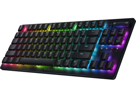 Razer DeathStalker V2 Pro TKL Wireless & Bluetooth Low-Profile Optical Switches HyperSpeed 50 Hr Ultra-Durable Coated Keycaps - Linear Red