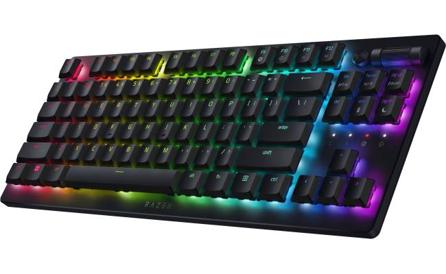 Razer DeathStalker V2 Pro TKL Wireless & Bluetooth Low-Profile Optical Switches HyperSpeed 50 Hr Ultra-Durable Coated Keycaps - Linear Red Razer DeathStalker V2 Pro TKL Wireless & Bluetooth Low-Profile Optical Switches HyperSpeed 50 Hr Ultra-Durable Coated Keycaps - Linear Red