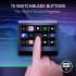 Razer Stream Controller X All-in-One Keypad For Streaming 15 Switchblade Buttons Multi-Link Macros Swappable Magnetic Faceplate Designed for PC & Mac