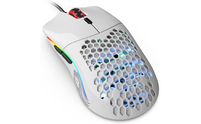 Glorious Model O Minus 59G Superlight Honeycomb Mouse RGB USB Mouse - Glossy White Glorious Model O Minus 59G Superlight Honeycomb Mouse RGB USB Mouse - Glossy White