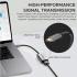Promate MediaLink-H1 Type-C to HDMI Adapter 4K 30Hz Video Converter w/ Audio Output - Grey