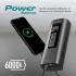 Promate Aerify 4-in-1 Compact Electric Air Pump w/ 6000MaH Power Bank 150PSI LED Light SOS Safety Hammer & Built-In TPMS for Car Tires