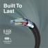 Promate XCord-AC USB to USB-C Charging Cable w/h 2A Fast Charging 1m Anti-Tangle Wire 10000 Long Bend Lifespan