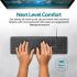 Promate EasyKey-4 Wired Keyboard Ultra-Slim Full-Size w/ 1.6m USB Cord Length Built-In Foldable Stands Arabic / English Layout