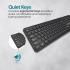 Promate EasyKey-4 Wired Keyboard Ultra-Slim Full-Size w/ 1.6m USB Cord Length Built-In Foldable Stands Arabic / English Layout