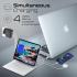 Promate GaNPort4-100PD USB-C Charger 100W GaN Technology Fast Dual Type-C Charger w/ 20W USB-C Port 18W QC 3.0 Port