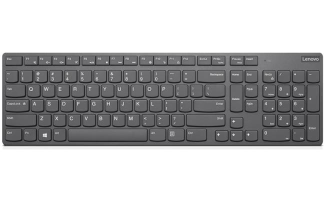 Lenovo Professional Slim II Wireless & Bluetooth Rechargeable Keyboard Arabic / English Layout - Grey Lenovo Professional Slim II Wireless & Bluetooth Rechargeable Keyboard Arabic / English Layout - Grey