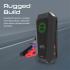 Promate Hexabolt 20 1500A/12V Car Jump Starter w/ 19200Mah Power Bank 10W Qi Charger Dual Qc 3.0 Ports - Black