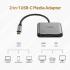 Promate MediaHub-C2 USB-C to VGA & HDMI Adapter Aluminium HDMI Converter 4K & 1080 VGA Dual Screen Display