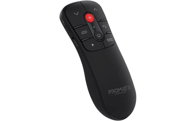 Promate ProPointer Wireless Presenter 2-in-1 Type-C & USB Laptop Clicker w/ 50m Range Laser Pointer 10m Range